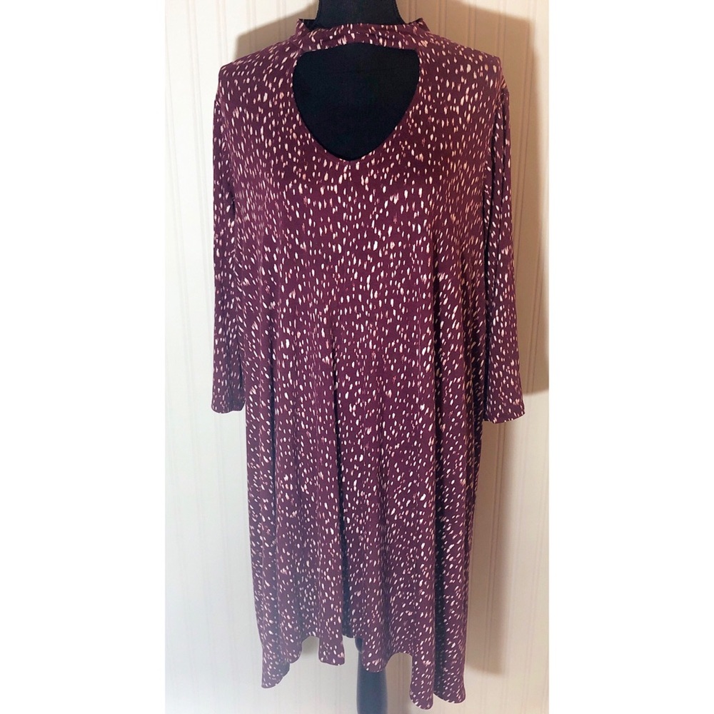 Red Boutique Midi Flare Dress Size 2X
